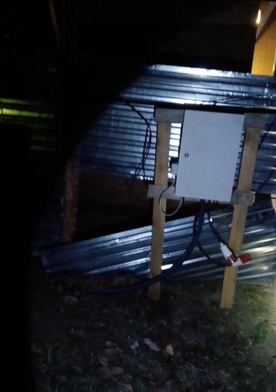 Погром на строительной площадке. Фото: poltava.to