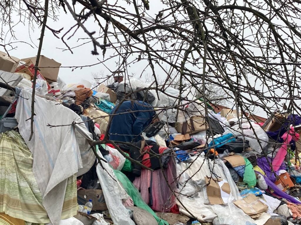 Пенсионерка отчаянно сопротивляется уборке мусора. Фото: https://zmist.pl.ua/