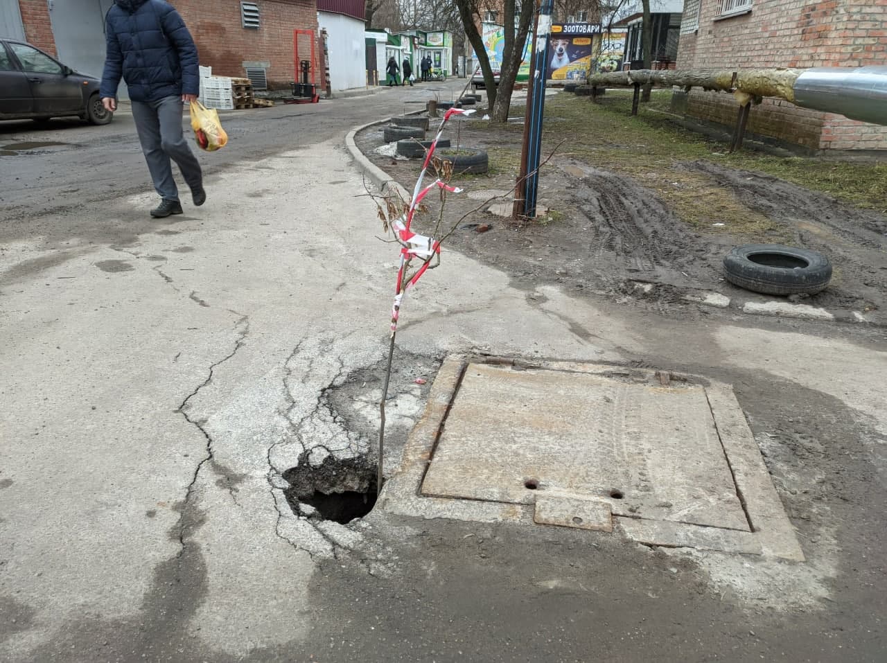 Будьте аккуратны на "Оптике". Фото: https://t.me/fontan1000000/2204