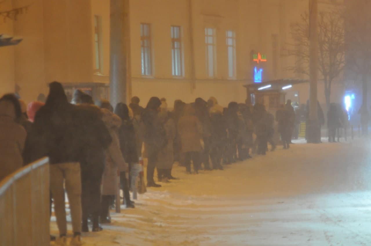 Транспортный коллапс в Полтаве 28.12.2021