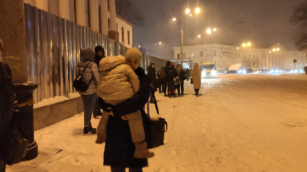 Транспортный коллапс в Полтаве 28.12.2021