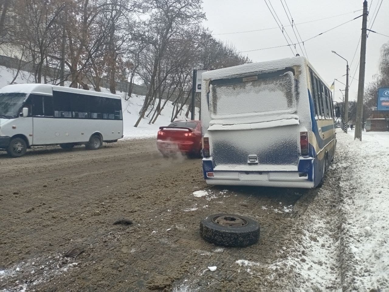 Колесо отпало на подъеме