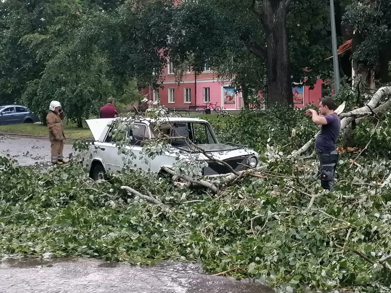 З'явились фото наслідків негоди у Полтаві