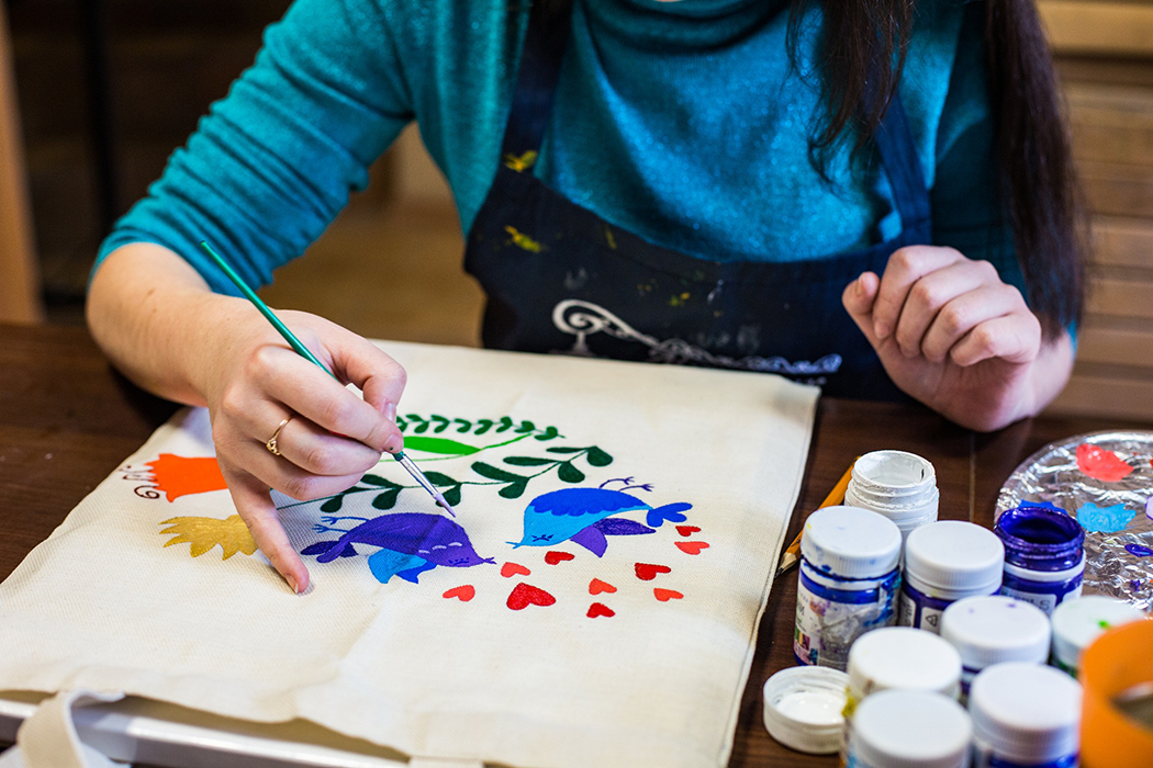 Роспись эко-сумки