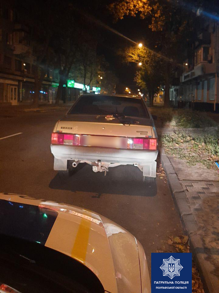 Полиция задержала 23-летнего полтавчанина, который был за рулем в состоянии наркотического опьянения