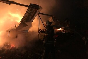 Пожарные машины застревали в грязи: под Одессой не могли потушить базу отдыха фото