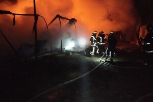 Пожарные машины застревали в грязи: под Одессой не могли потушить базу отдыха фото 1